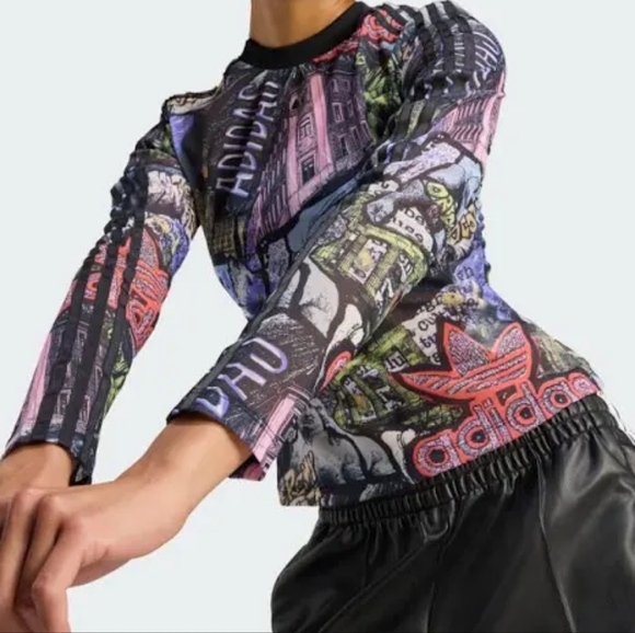 Jeremy Scott x Adidas Tops - adidas x Jeremy Scott AOP Power Mesh Tee Multicolored Bnwt